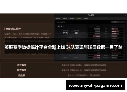 英超赛季数据统计平台全新上线 球队表现与球员数据一目了然
