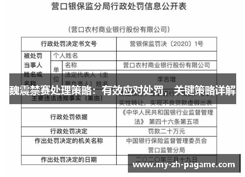 魏震禁赛处理策略:有效应对处罚,关键策略详解 魏震禁赛处理策略:有效应对处罚,关键策略详解
